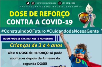 DOSE DE REFORÇO CONTRA A COVID-19