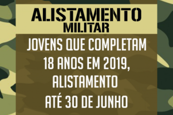 ALISTAMENTO MILITAR EM 2019