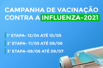 CAMPANHA DA VACINAÇÃO CONTRA A INFLUENZA-2021