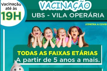 VACINAÇÃO UBS- VILA OPERÁRIA