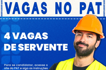 NOVAS VAGAS NO PAT 
