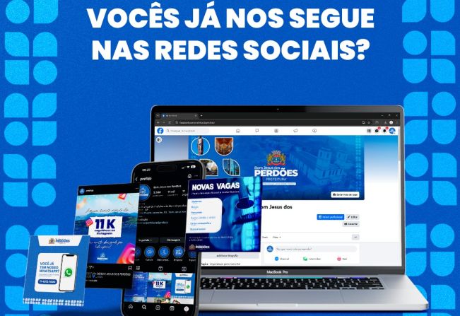 VOCÊ JÁ NOS SEGUE NAS REDES SOCIAIS?