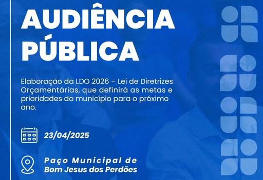 AUDIÊNCIA PÚBLICA – LDO 2026