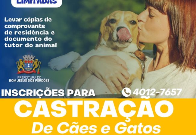 CASTRAÇÃO CÃES E GATOS