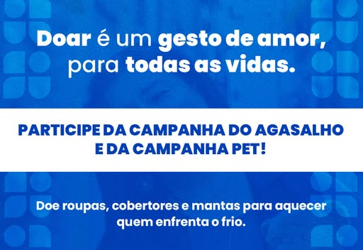 DOAR É UM GESTO DE AMOR PARA TODAS AS VIDAS!