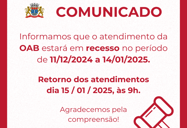 COMUNICADO OAB